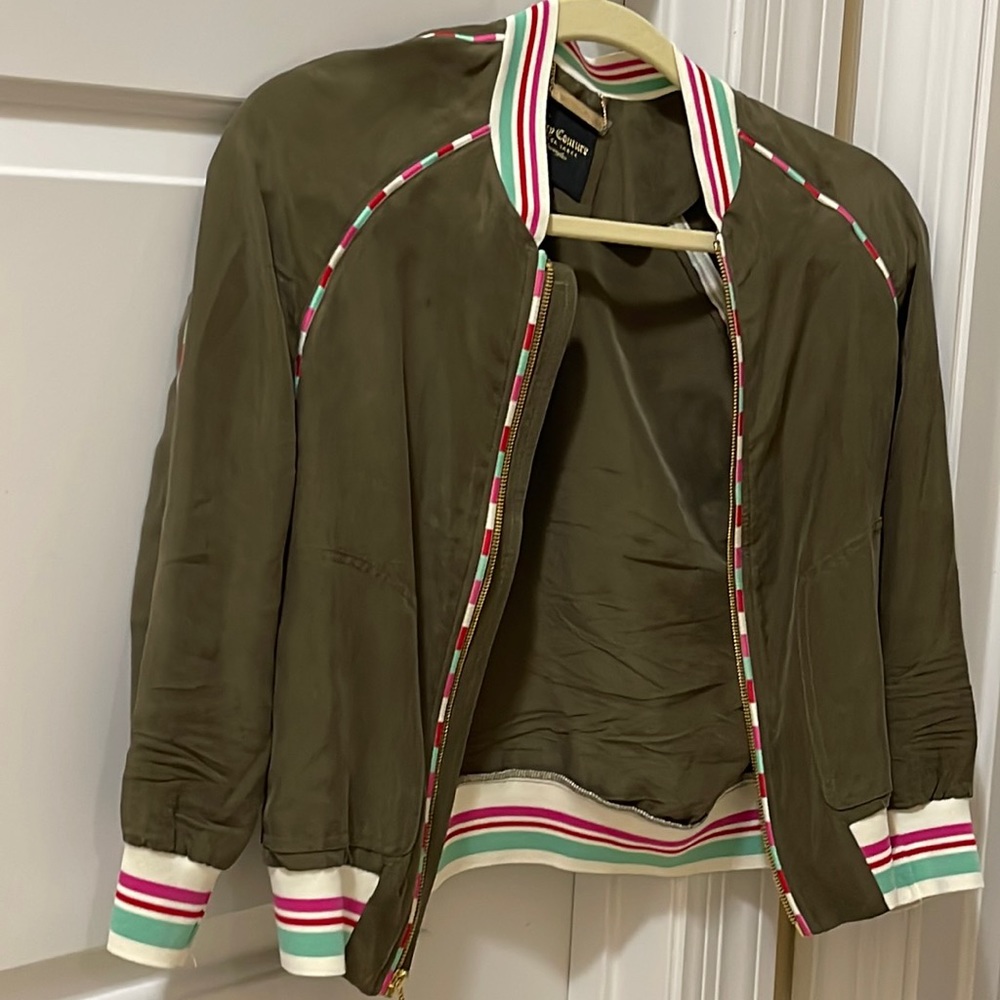 Silk bomber jacket
